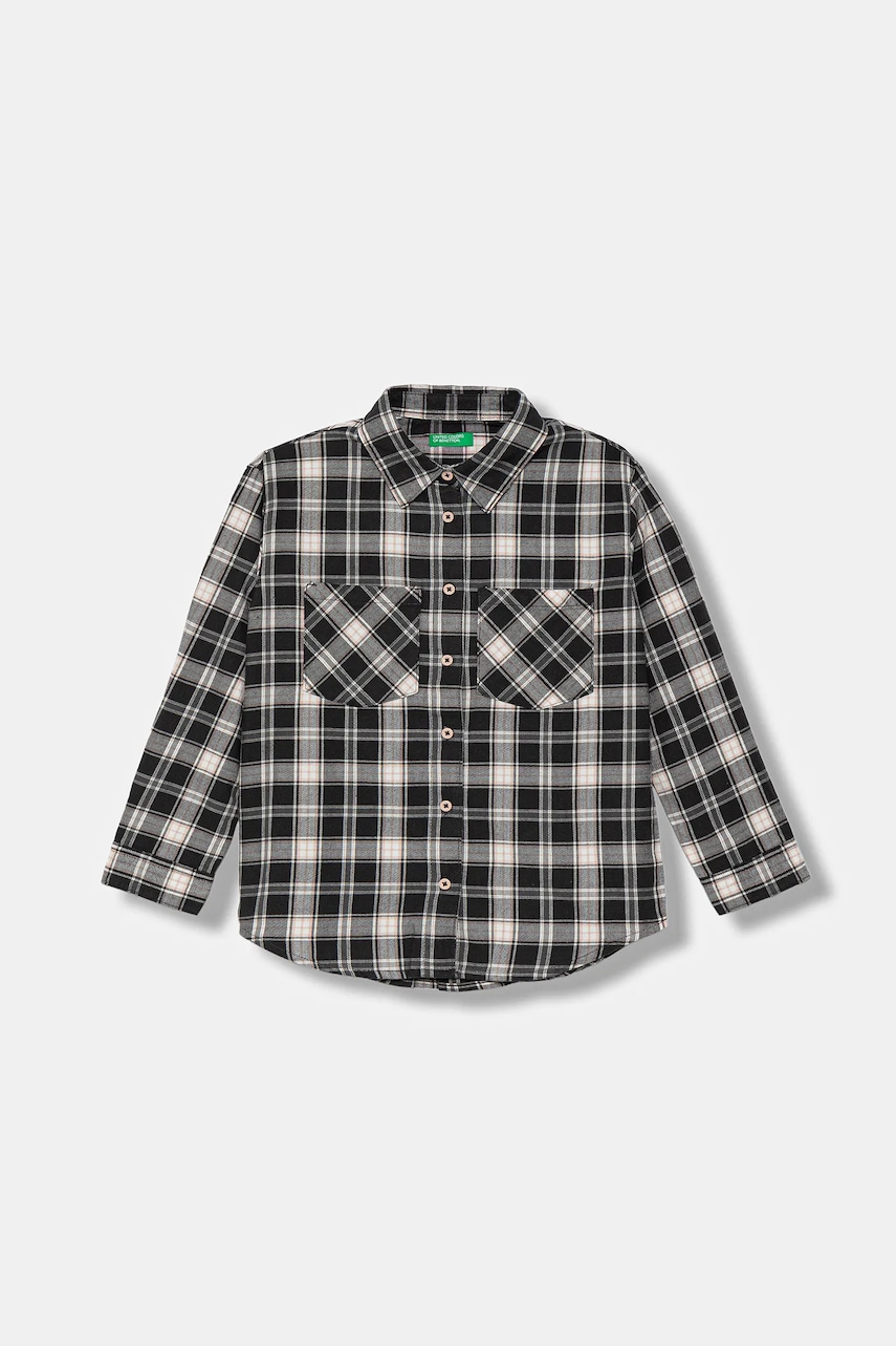 Dětská bavlněná košile United Colors of Benetton