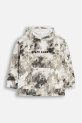 Dětská bavlněná mikina Coccodrillo více barev, s kapucí, YETI BOY JUNIOR