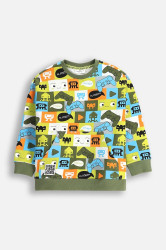 Dětská bavlněná mikina Coccodrillo více barev, vzorovaná, GAMER BOY KIDS