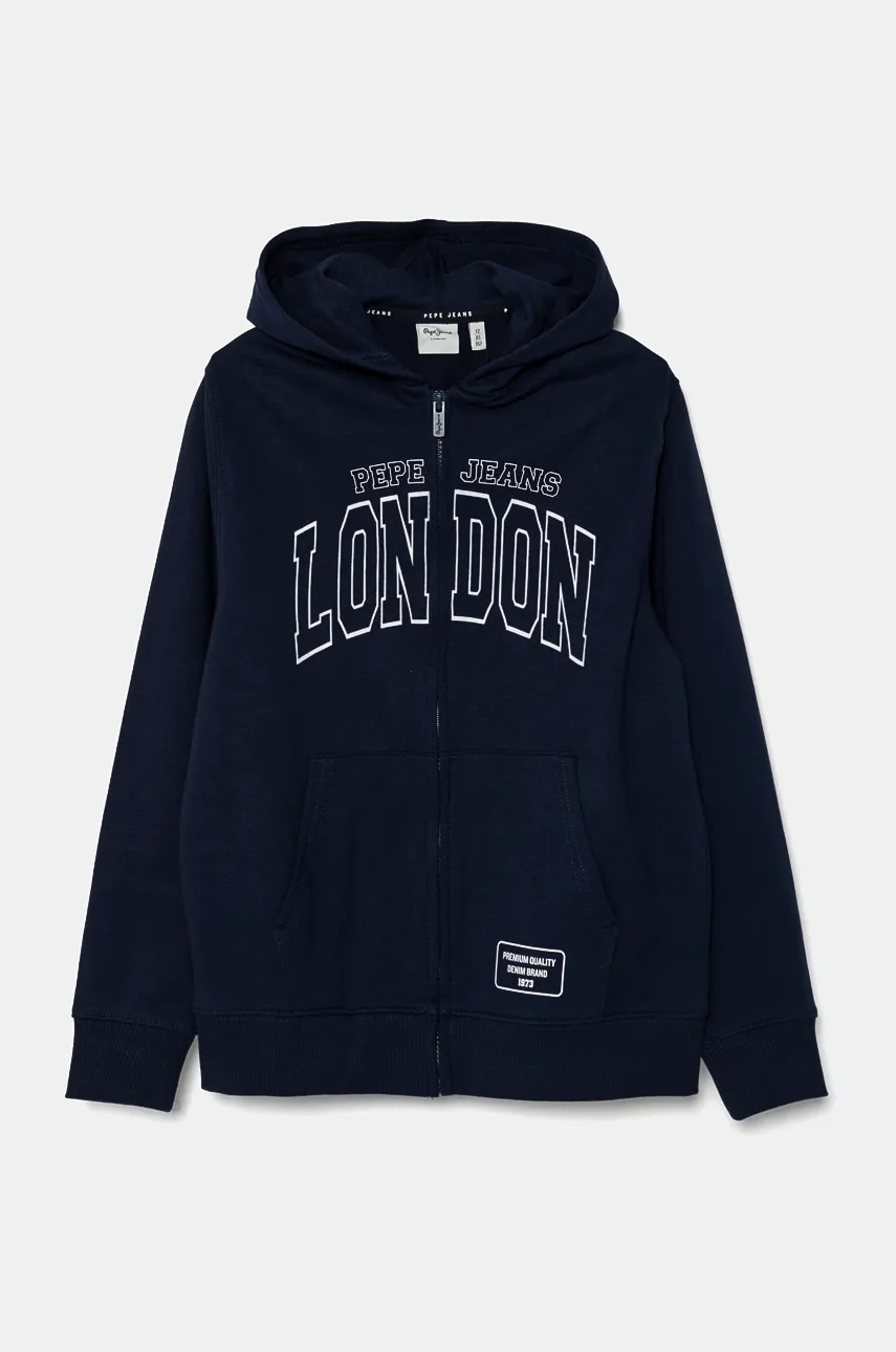 Dětská bavlněná mikina Pepe Jeans BALEY ZIP