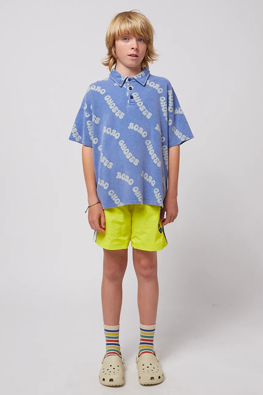 Dětská bavlněná polokošile Bobo Choses Wavy