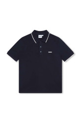 Dětská bavlněná polokošile BOSS