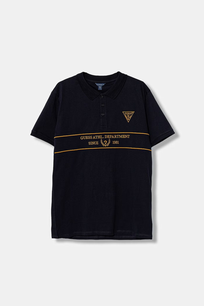 Dětská bavlněná polokošile Guess