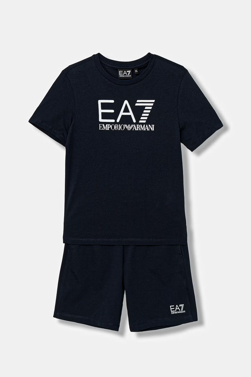 Dětská bavlněná souprava EA7 Emporio Armani