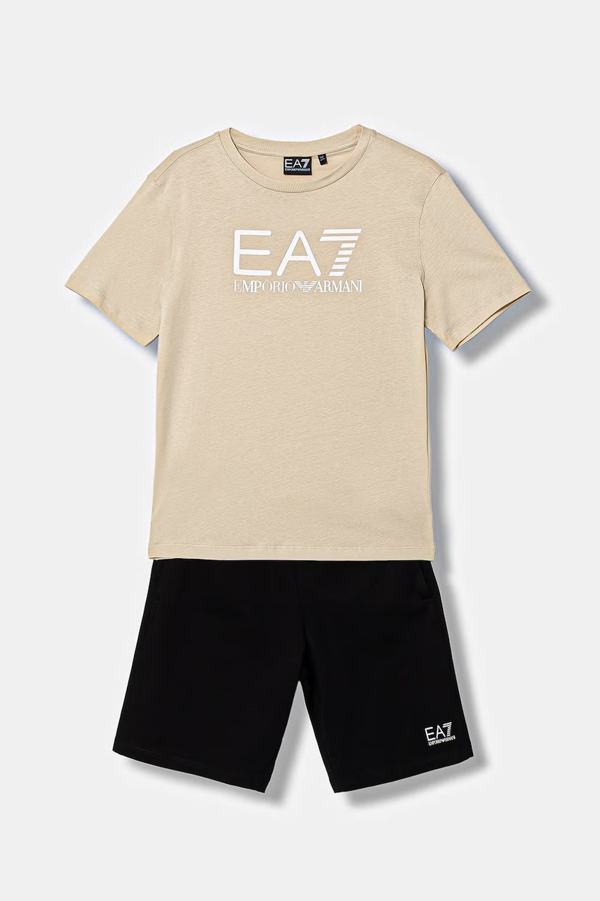 Dětská bavlněná souprava EA7 Emporio Armani