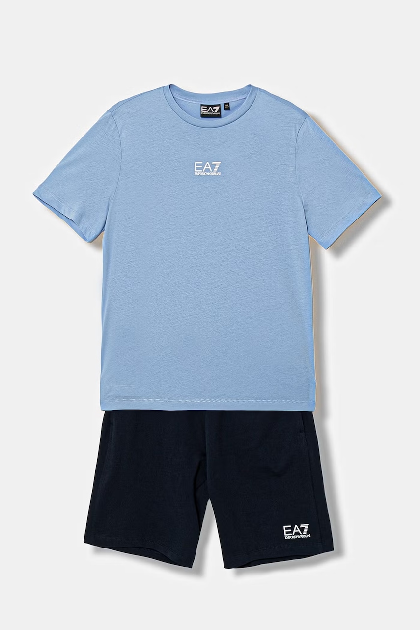 Dětská bavlněná souprava EA7 Emporio Armani