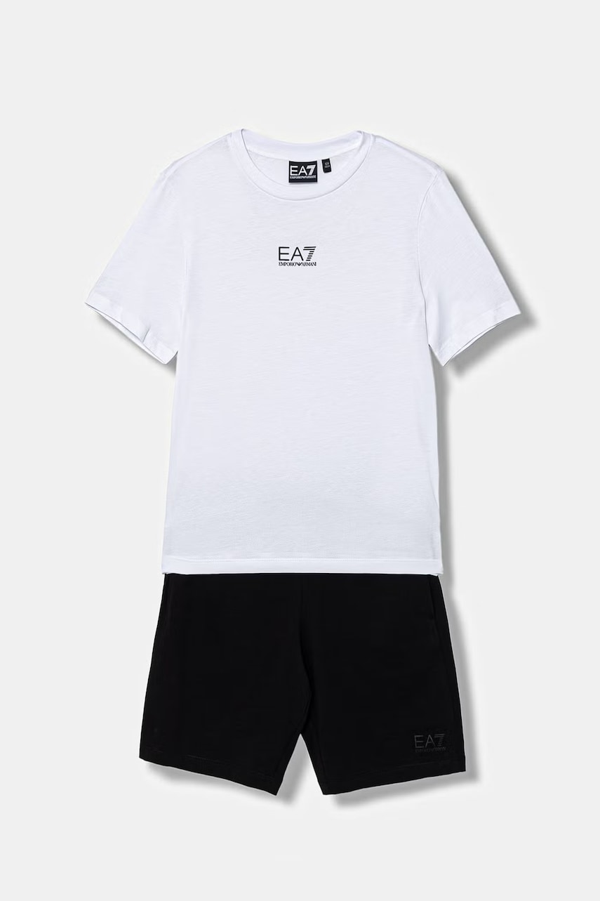 Dětská bavlněná souprava EA7 Emporio Armani