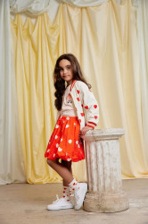 Dětská bavlněná sukně Mini Rodini Hearts