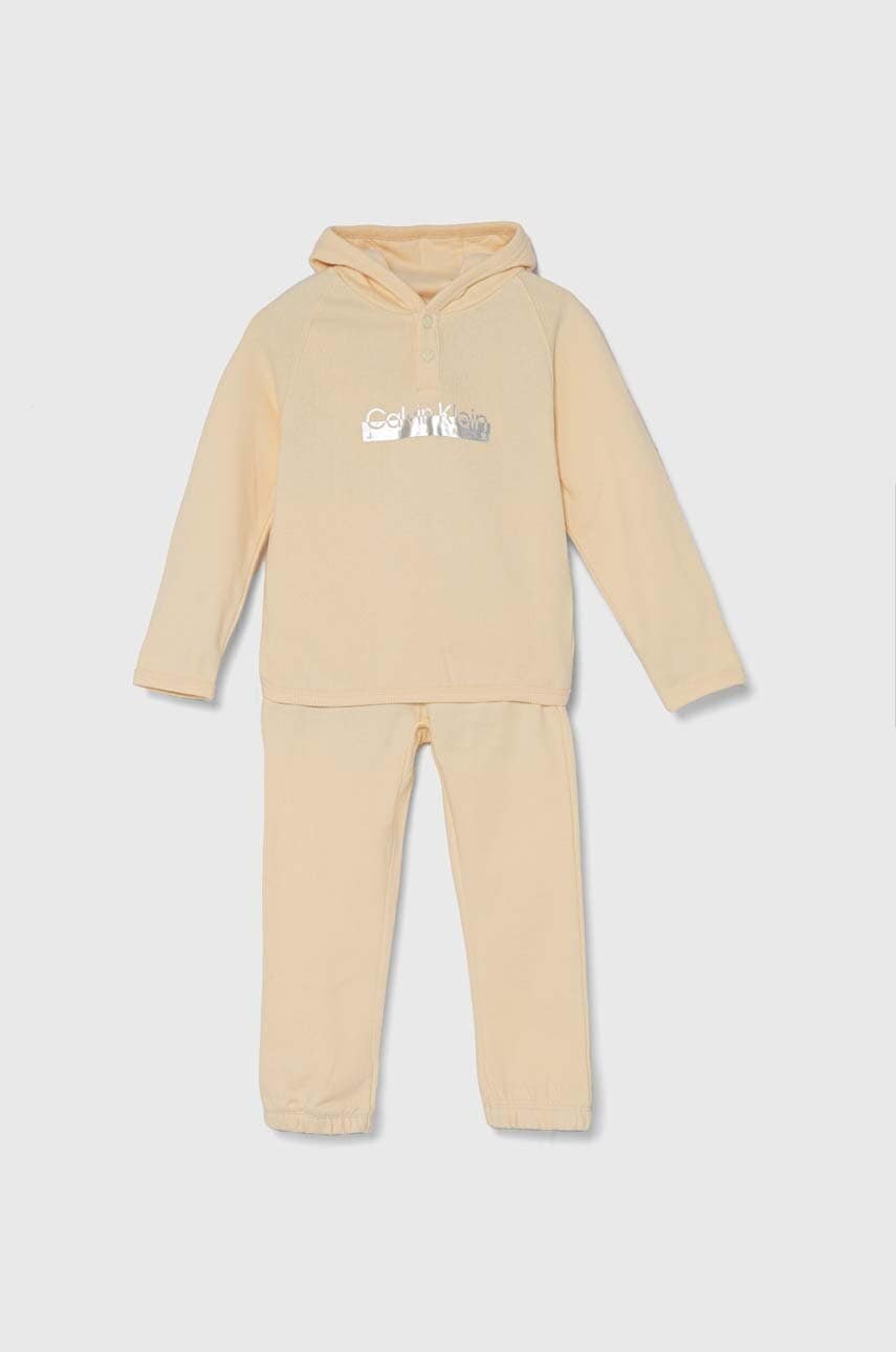 Dětská bavlněná tepláková souprava Calvin Klein Jeans