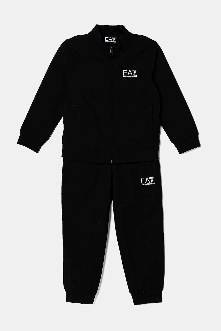 Dětská bavlněná tepláková souprava EA7 Emporio Armani