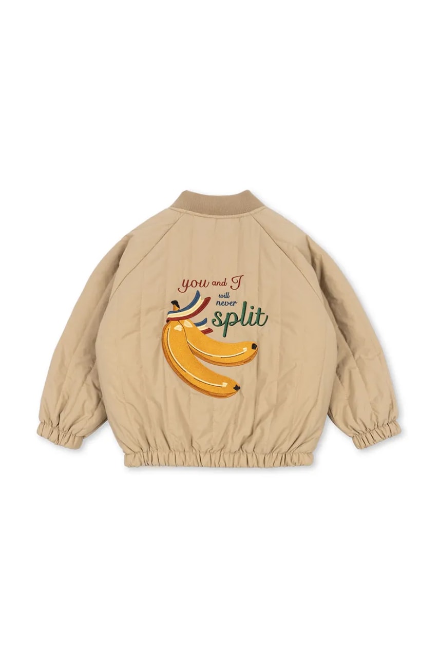 Dětská bomber bunda Konges Sløjd JUNO BOMBER JACKET béžová barva, KS103484