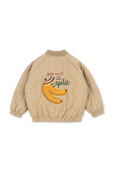 Dětská bomber bunda Konges Sløjd JUNO BOMBER JACKET béžová barva, KS103484