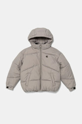 Dětská bunda Calvin Klein Jeans šedá barva, IG0IG02987