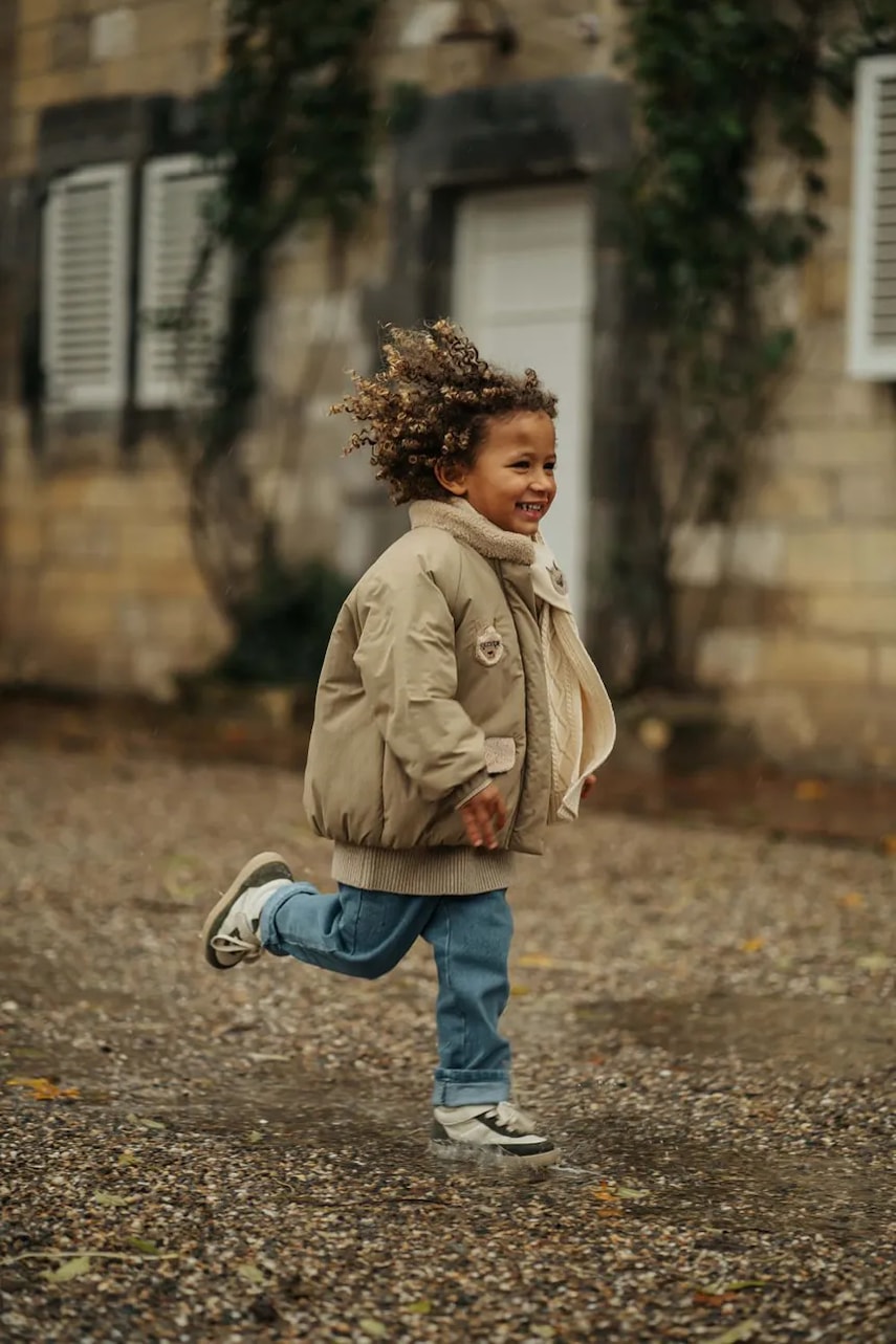 Dětská bunda Donsje Oscor Jacket Alpaca zelená barva, 4102301