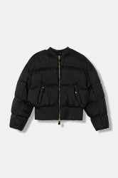 Dětská bunda Elisabetta Franchi černá barva, EFGB131.C.NY297