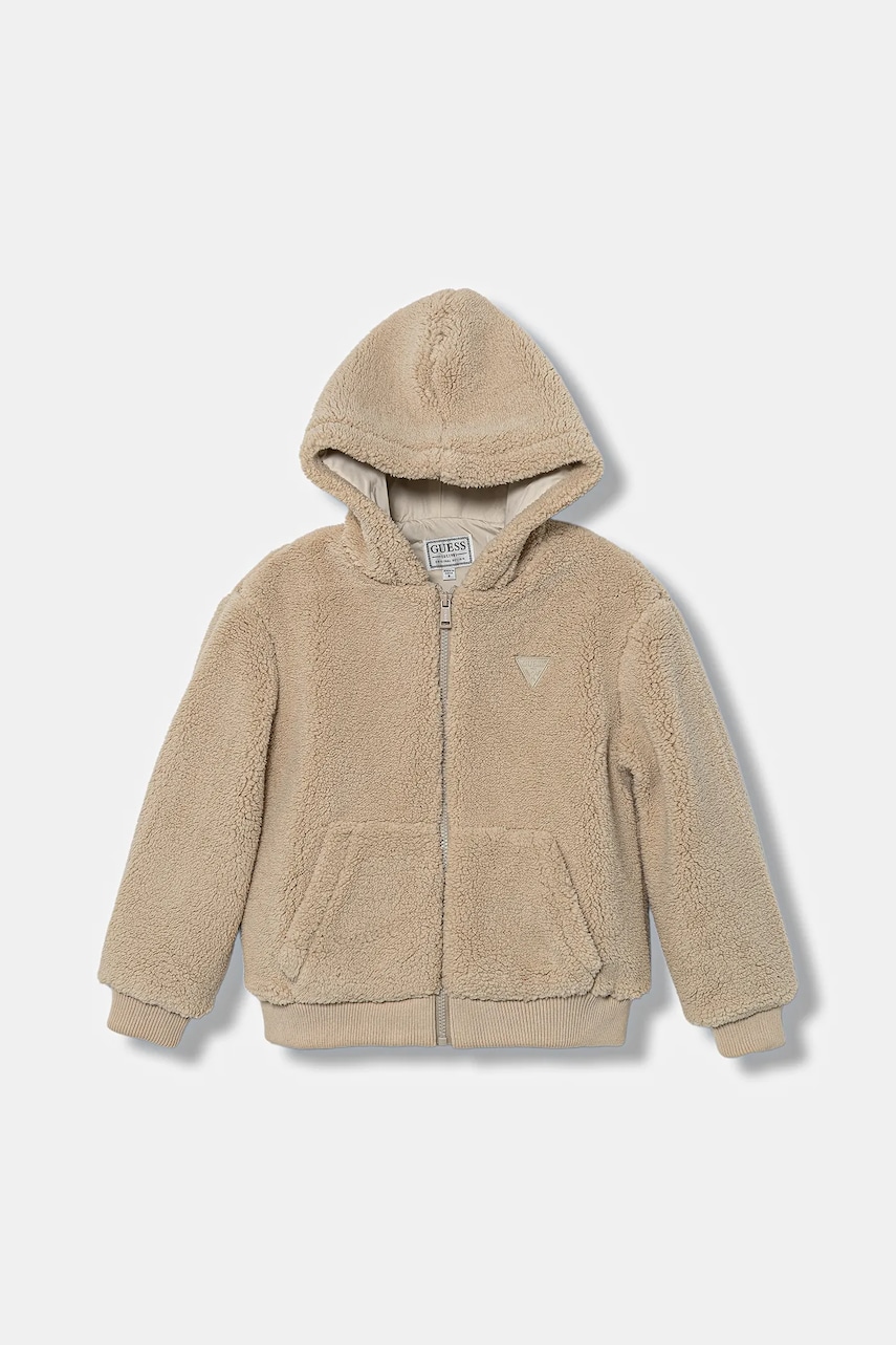 Dětská bunda Guess béžová barva, H5BJ01 W0330