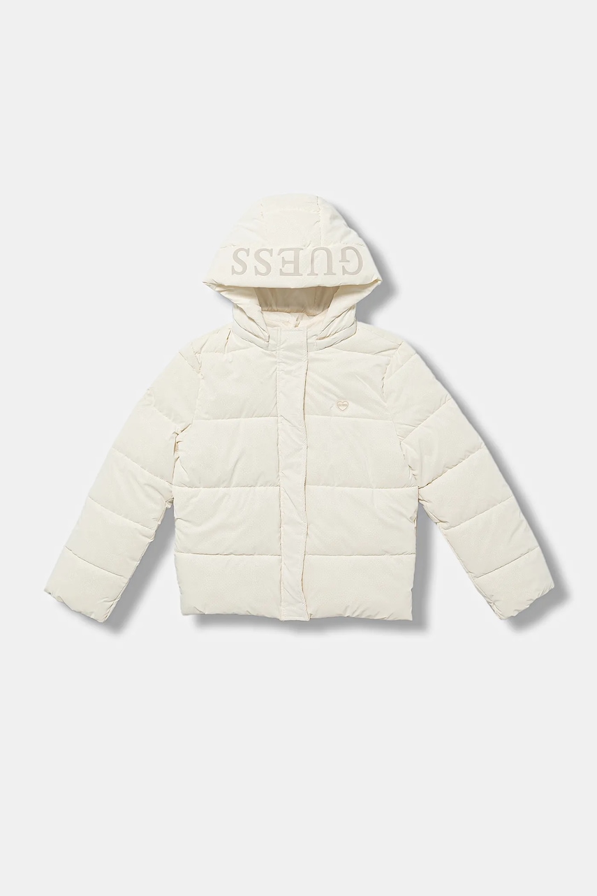 Dětská bunda Guess béžová barva, J5BL13 WGIW0