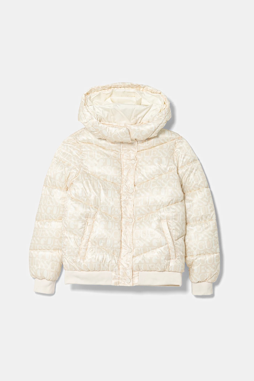Dětská bunda Guess béžová barva, J5YL02 WEGY0