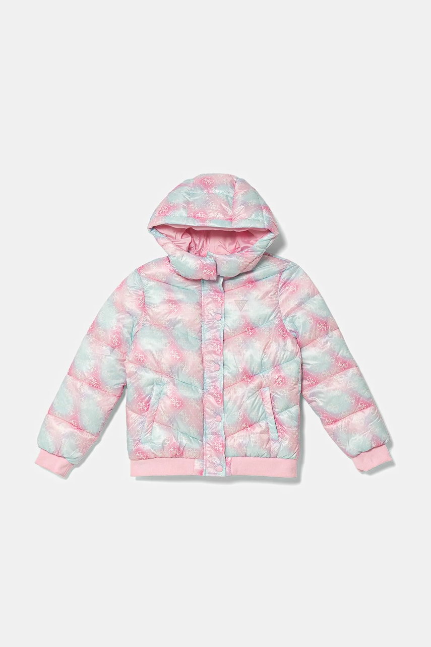 Dětská bunda Guess růžová barva, J5YL02 WEGY0