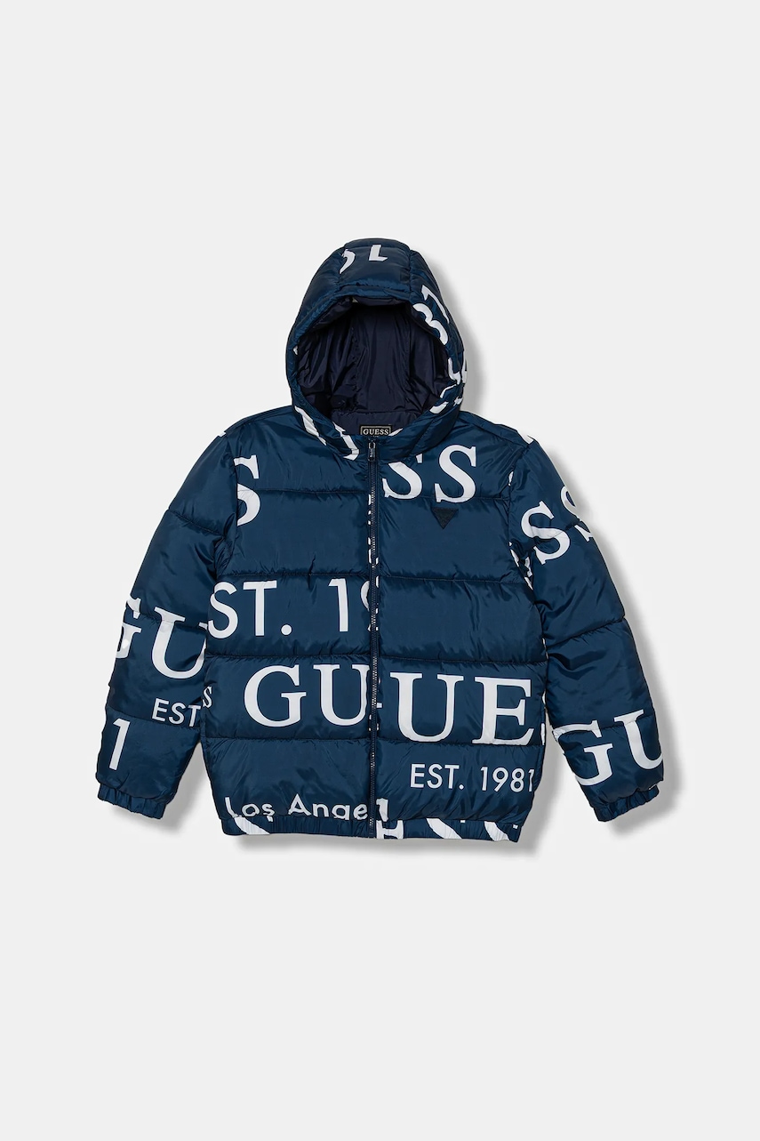 Dětská bunda Guess tmavomodrá barva, H5BJ00 WCFM0