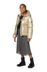 Dětská bunda Michael Kors zlatá barva, R30462