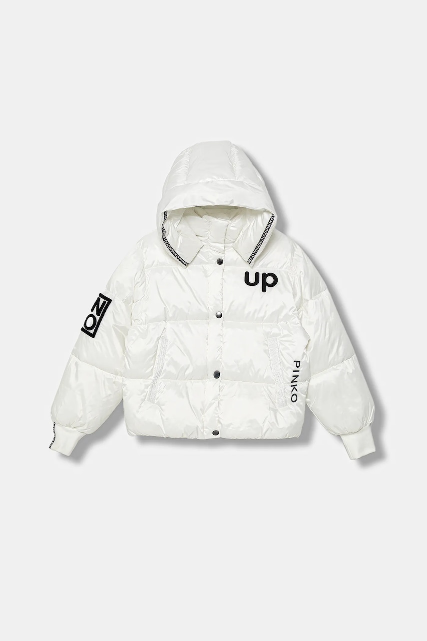 Dětská bunda Pinko bílá barva, KFGB009.C.NY026