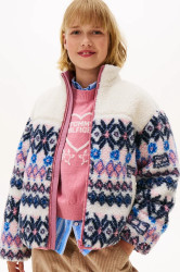 Dětská bunda Tommy Hilfiger béžová barva, KG0KG09037