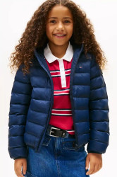 Dětská bunda Tommy Hilfiger tmavomodrá barva, KS0KS00584