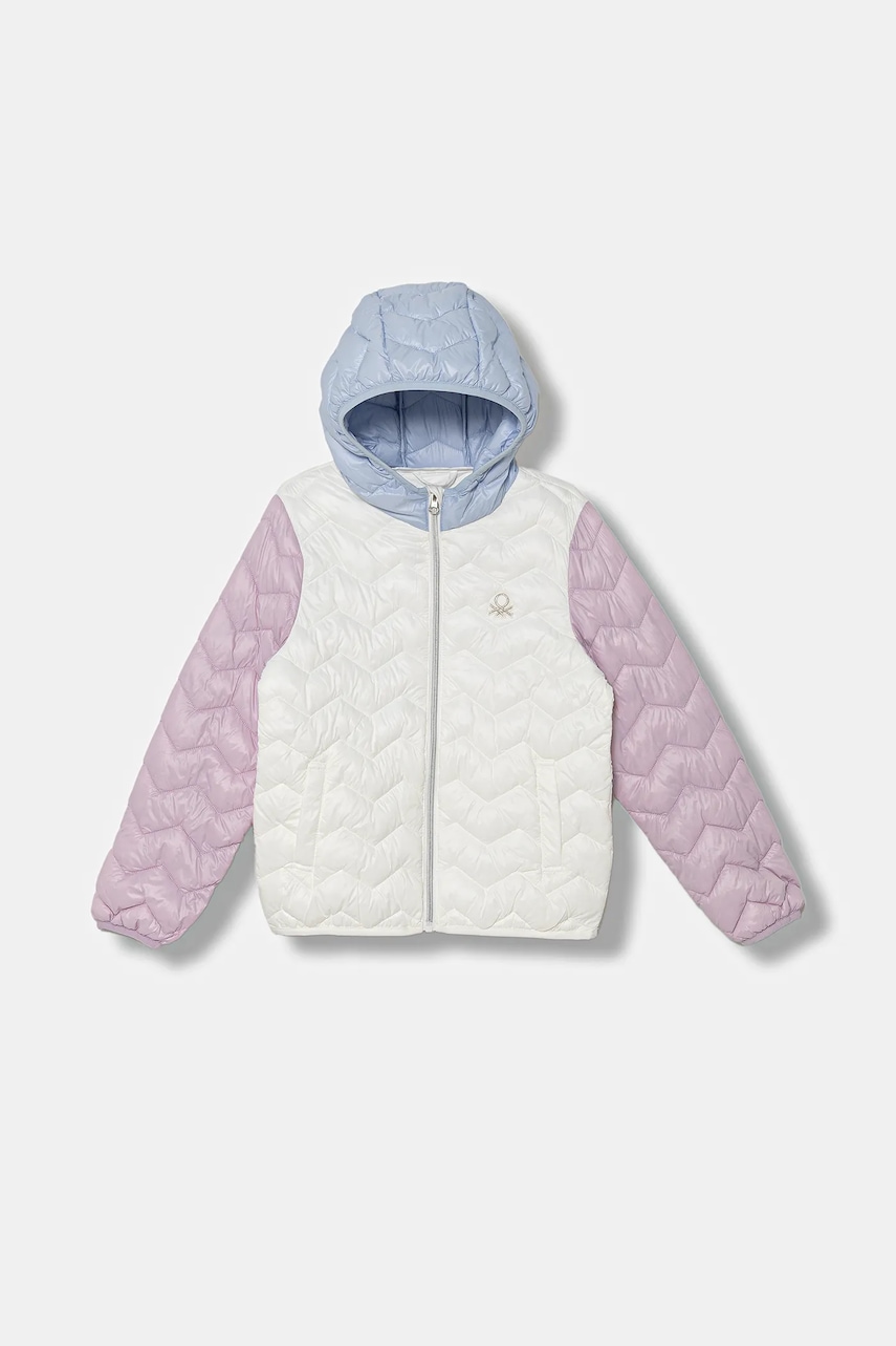 Dětská bunda United Colors of Benetton bílá barva, 21INCN04U