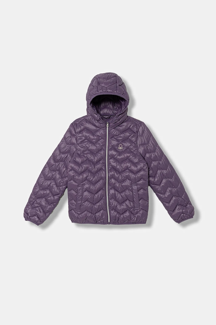 Dětská bunda United Colors of Benetton fialová barva, 21INCN04U