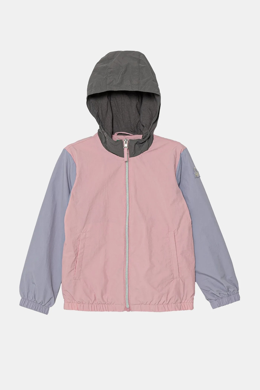 Dětská bunda United Colors of Benetton růžová barva, 2IGGCN05Y
