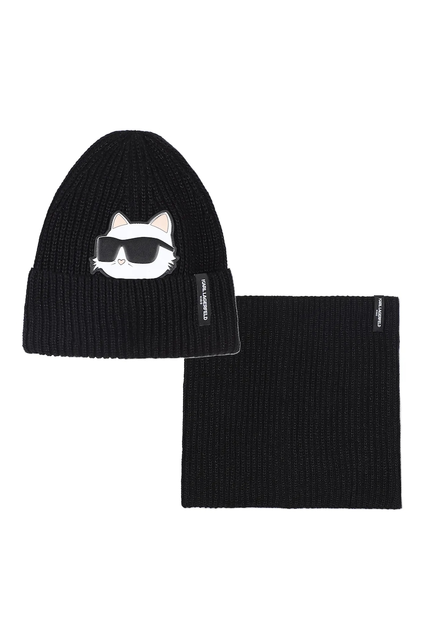 Dětská čepice a nákrčník Karl Lagerfeld