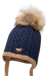 Dětská čepice s příměsí vlny Jamiks BROCK II