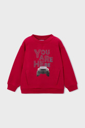 Dětská halenka Mayoral červená barva, s potiskem, 4404