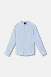 Dětská lněná košile Emporio Armani