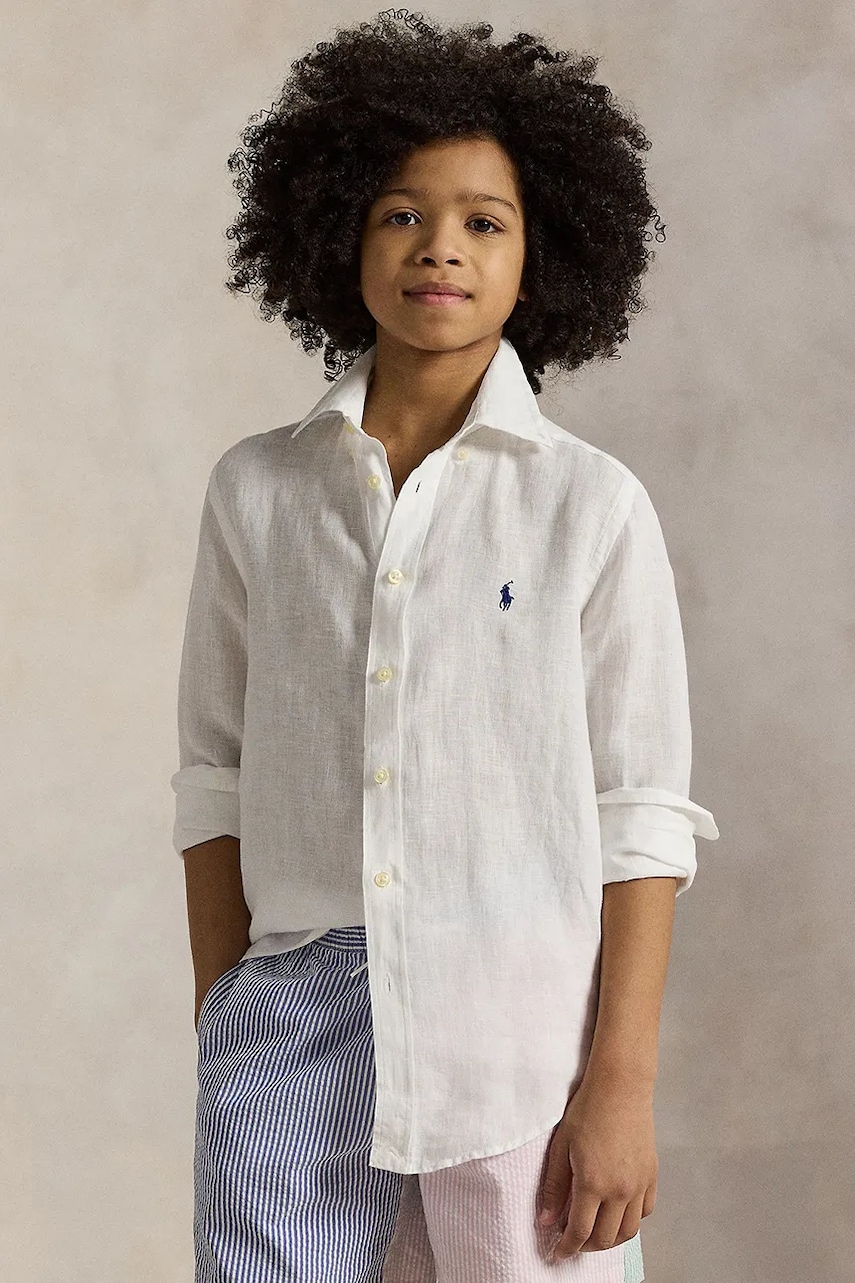 Dětská lněná košile Polo Ralph Lauren