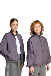 Dětská mikina adidas Originals fialová barva, hladká, KC5045