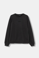 Dětská mikina EA7 Emporio Armani šedá barva, hladká, 7B000161 AF10368