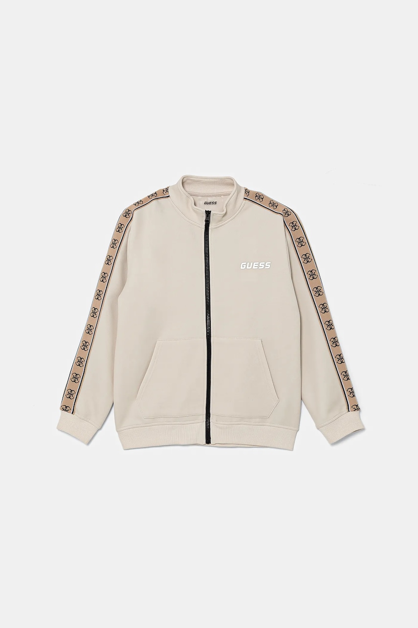 Dětská mikina Guess béžová barva, s aplikací, L5GQ08 KB3P2
