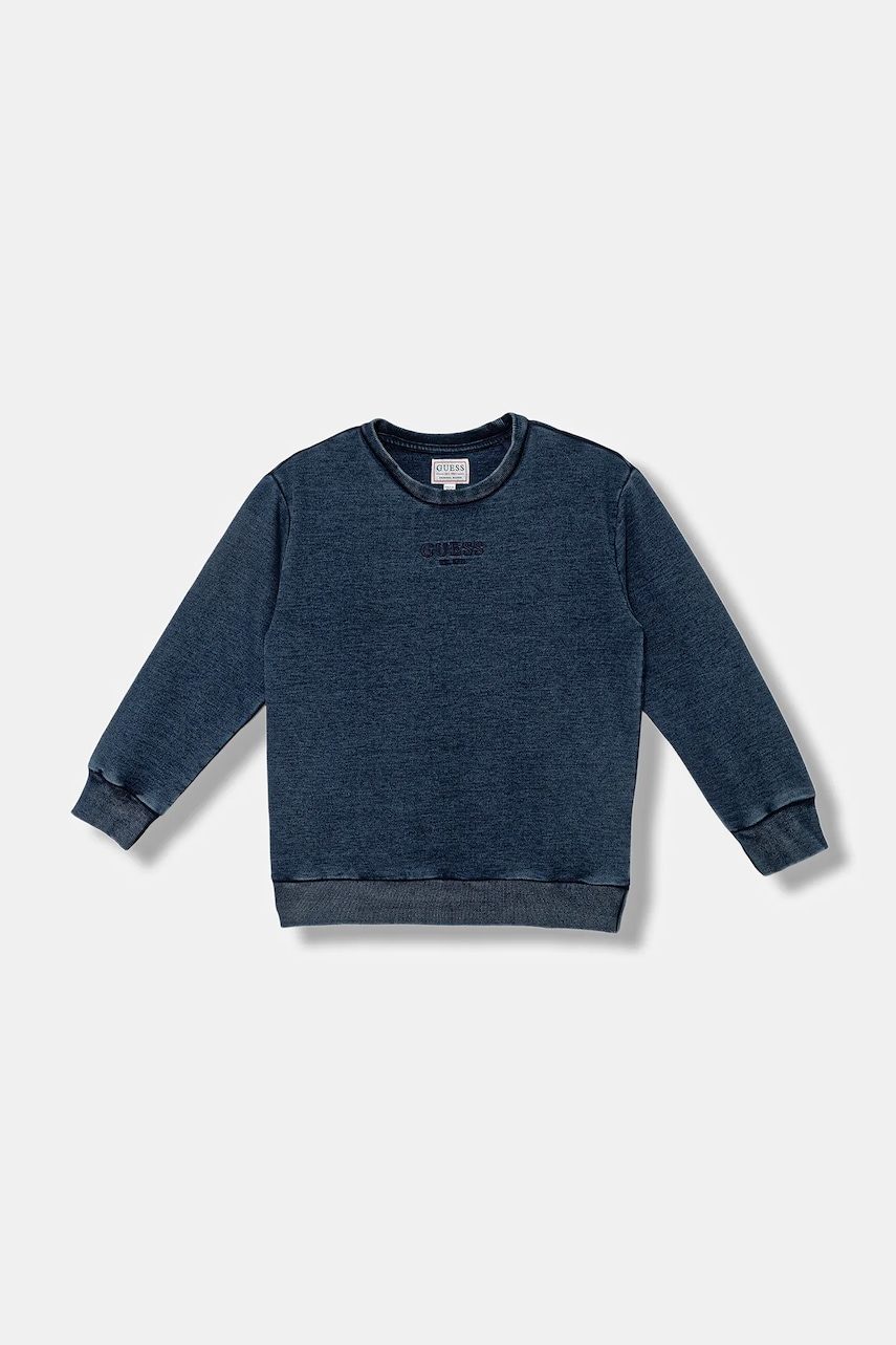 Dětská mikina Guess modrá barva, s aplikací, L5YQ06 KCYC0