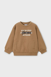 Dětská mikina Mayoral hnědá barva, 4408