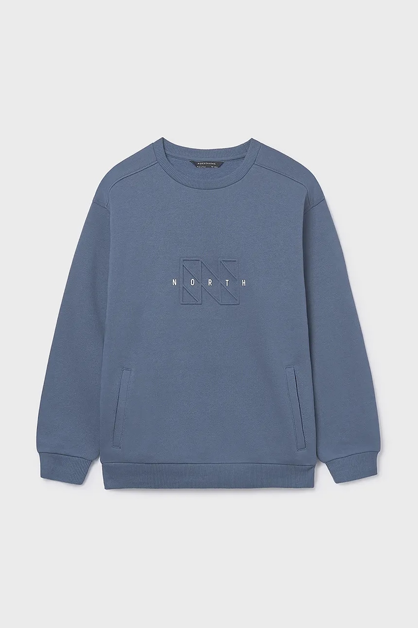 Dětská mikina Mayoral modrá barva, s aplikací, 7405