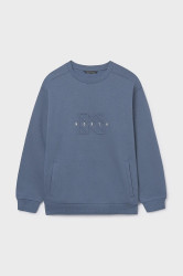 Dětská mikina Mayoral modrá barva, s aplikací, 7405