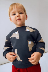 Dětská mikina Mayoral modrá barva, vzorovaná, 2417