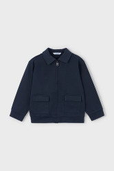 Dětská mikina Mayoral tmavomodrá barva, hladká, 4428