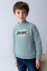 Dětská mikina Mayoral zelená barva, 4408