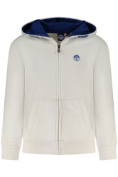 Dětská mikina na zip NORTH SAILS bílá