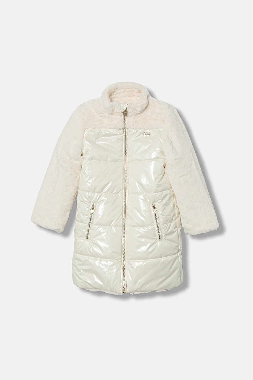 Dětská oboustranná bunda Guess béžová barva, K5BL08 WGL60