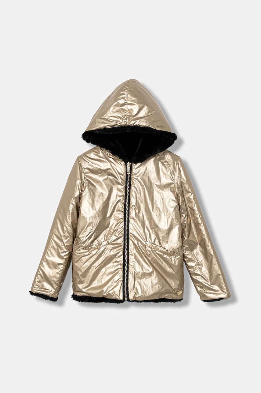 Dětská oboustranná bunda Guess černá barva, J5BL25 WHGO0