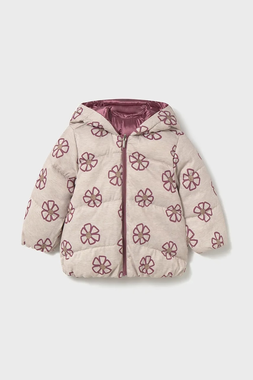 Dětská oboustranná bunda Mayoral růžová barva, 2437